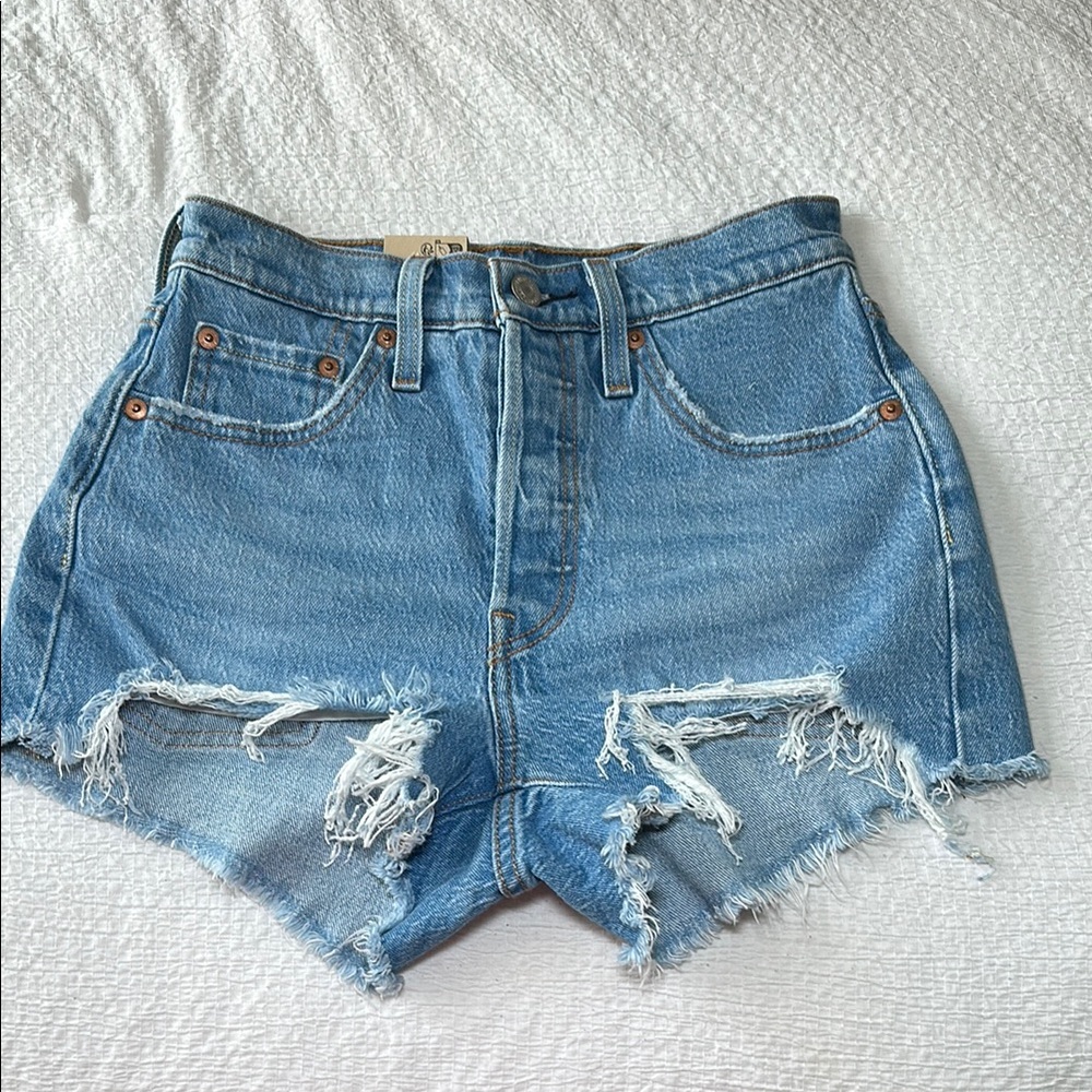 Denim Distressed Women Shorts